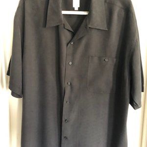 Birma Bibas Black Slik Camp Shirt